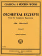 ORCHESTRAL EXCERPTS CLARINET #1 cover